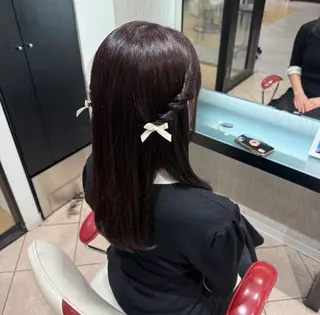 セミロング ヘアアレンジ 🎀ヘアアレンジ 🎀ななみのヘアスタイル