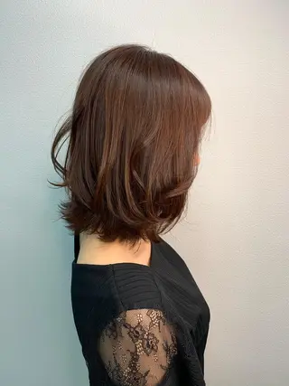 ミディアム 【清瀬】パサツキ 広がり改善川合剛史のヘアスタイル