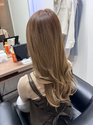 ロング カラー 艶髪改善師/高橋潤 /縮毛矯正のヘアスタイル