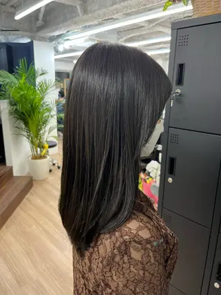 セミロング カラー パーマ ヘアアレンジ メンズ キッズ ネイル マツエク・マツパ アイブロウ HIROKO / 透明感暖色カラー🎀のヘアスタイル