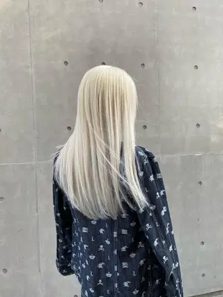 ロング カラー れい🫧 ハイトーン特化のヘアスタイル