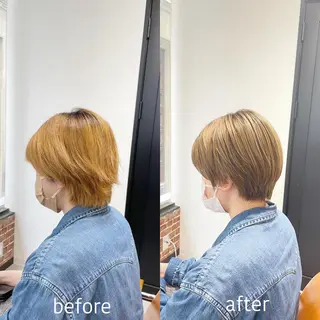 ショート カラー ショート/酸スト/ 髪質改善/小林のヘアスタイル