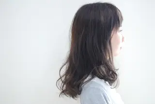 ミディアム カラー パーマ 鈴木 健太のヘアスタイル