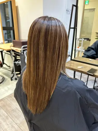 ロング 美髪矯正・ブリーチ 矯正🫧秋元ゆたかのヘアスタイル