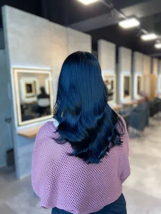 ロング カラー ヘアアレンジ レイヤー×透明感カラ ーHAYATOのヘアスタイル