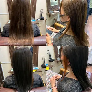 セミロング カラー 木村 瞬のヘアスタイル