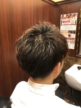 ショート メンズ 浅見 天翔のヘアスタイル