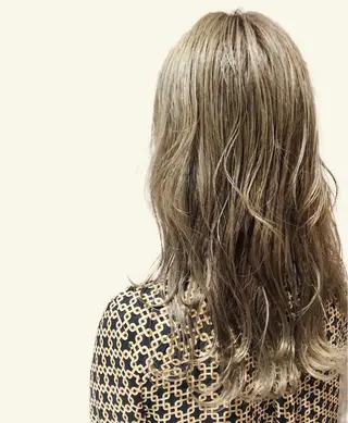 ロング カラー ケアブリーチ /髪質 改善/古橋圭史郎のヘアスタイル