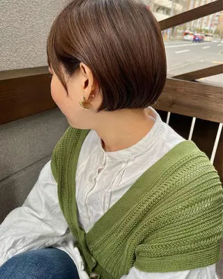 ショート ママ美容師 *ヒマワリのヘアスタイル