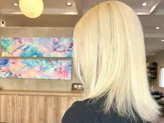 カラー ブリーチ/ストレート ダブルカラーtetoのヘアスタイル