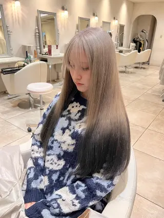 カラー 地毛風ストレート/ 髪質改善/セキネのヘアスタイル