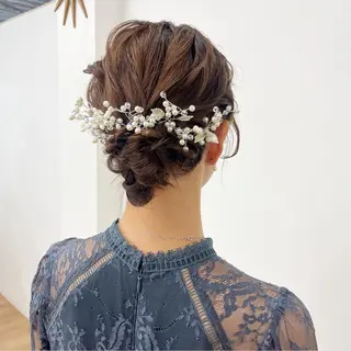 セミロング カラー ヘアアレンジ HIROKO / 透明感暖色カラー🎀のヘアスタイル