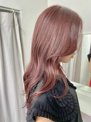 ロング カラー 👑髪質改善カラー 中垣斗希のヘアスタイル