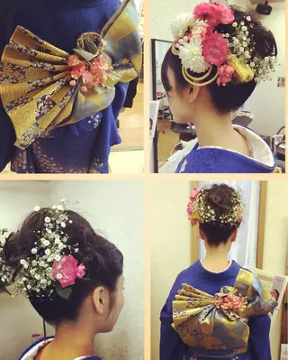 ロング ヘアアレンジ 加藤 千秋のヘアスタイル