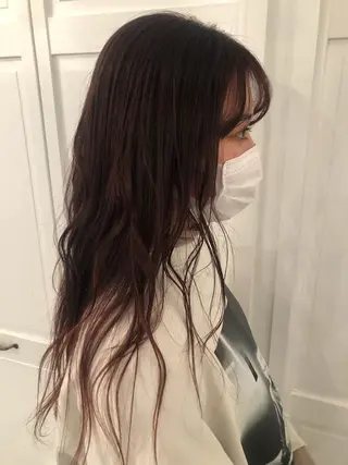 カラー ブリーチカラー🎀 韓国風/寺門美優のヘアスタイル