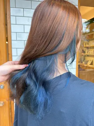 セミロング カラー .⋆𝜗𝜚飯岡 彩音.⋆𝜗𝜚のヘアスタイル