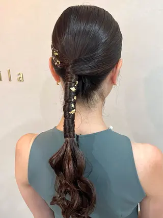 ロング ヘアアレンジ エクステ＆ヘアセット Milaのヘアスタイル