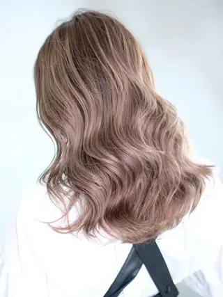 セミロング カラー パーマ ヘアアレンジ ITbyALBUM 中野店のヘアスタイル