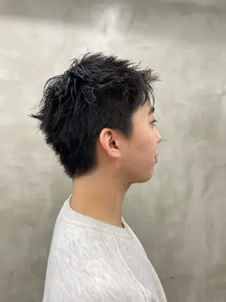 メンズ メンズカット パーマ[佐橋]のヘアスタイル
