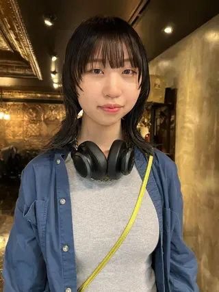 ミディアム カラー haco＋所属・圧倒的デザイン力 店長🎨RENAのヘアスタイル