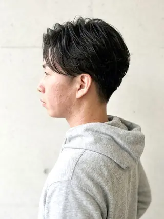 ショート パーマ メンズ 大人メンズパーマ /石川瑠青のヘアスタイル