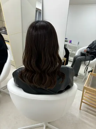 セミロング ヘアアレンジ hair set / 渡辺未来🦋のヘアスタイル