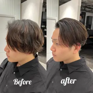 ショート 関西センターパート メンズモデル募集のヘアスタイル