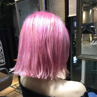 ミディアム カラー サロンドミルク 原宿のヘアスタイル