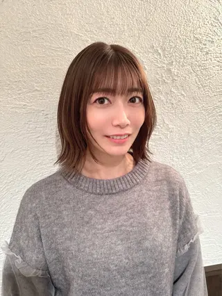 ミディアム 髪質改善✨艶髪✨ レイヤーカット 田畑のヘアスタイル