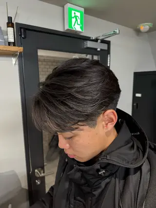 セミロング パーマ メンズ 立川韓国メンズヘア ニュアンスパーマ安井のヘアスタイル