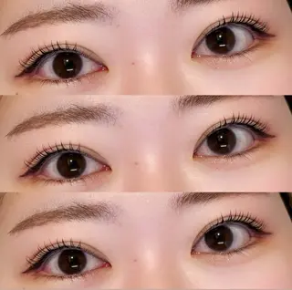 マツエク・マツパ 🎀モテ暖色× 艶カラーちな🎀のマツエク・マツパデザイン