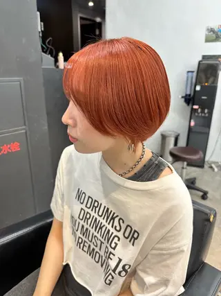 ショート カラー 顔まわりカット/艶髪 カラー✨けいとのヘアスタイル