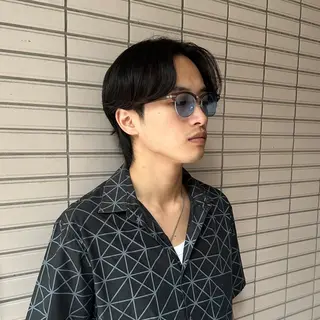 セミロング パーマ メンズ パーマ職人 渡邊　優雅のヘアスタイル