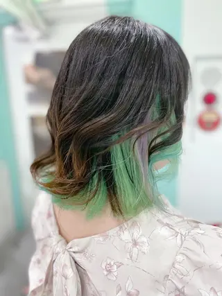 ミディアム 原 千景のヘアスタイル