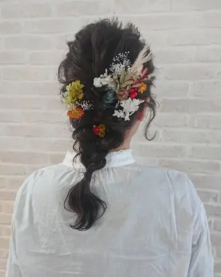 ヘアアレンジ セミロング Topstylist ゆきこのヘアスタイル