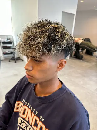 ショート カラー パーマ メンズ Joule 大分メンズのヘアスタイル