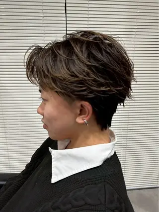 パーマ メンズ 金子 遥人のヘアスタイル
