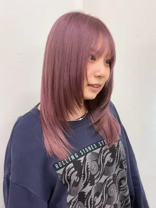 ミディアム カラー 🪐レイヤー/抜け感 カラー/加野彩果🪐のヘアスタイル