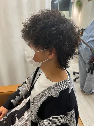 ミディアム パーマ メンズ 【大宮】 メンズ専門吉川のヘアスタイル