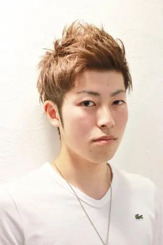 メンズ 所渉/韓国レイヤー /ウルフカットのヘアスタイル