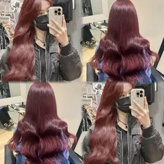 ロング カラー ブリーチなしカラー kana🐱のヘアスタイル