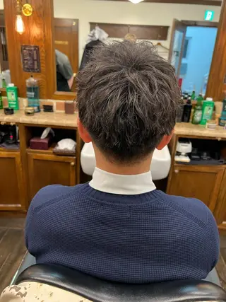 ショート メンズ 猪井 明のヘアスタイル