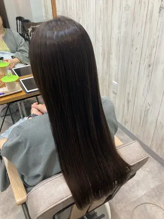ロング 暖色カラー💞 菊地しおんのヘアスタイル