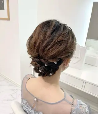 セミロング ヘアアレンジ ヘアセット専門店 Rのヘアスタイル