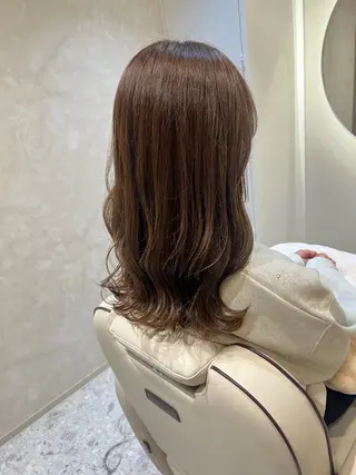 セミロング 🫧ツヤ髪個室美容室 安食茉莉🫧のヘアスタイル