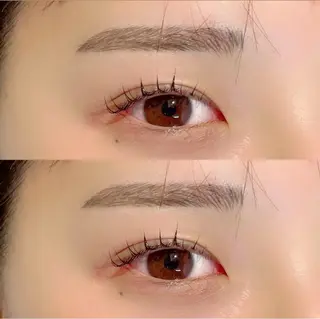 マツエク・マツパ 🎀モテ暖色× 艶カラーちな🎀のマツエク・マツパデザイン