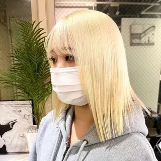 カラー 渋谷🎨ブリーチ特化 ×エクステ🎨レンのヘアスタイル