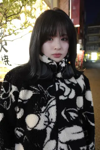 ミディアム nelke/レイヤー 立川/ブリーチのヘアスタイル