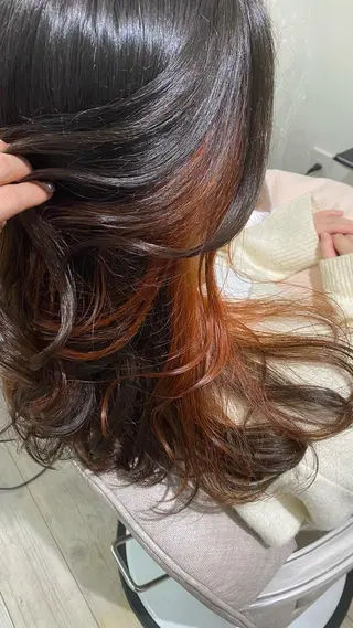 セミロング カラー 髪質改善サロン🫧 戎谷栞菜のヘアスタイル