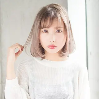 ミディアム カラー 髪質改善、縮毛矯正 店長浅野太郎のヘアスタイル